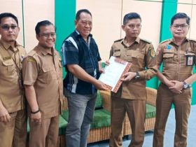 Wakil Bupati Katingan, Firdaus, S.T., menerima kunjungan Tim Formatur Kwartir Cabang (Kwarcab) Gerakan Pramuka Katingan yang menyampaikan hasil rapat kerja penyusunan struktur kepengurusan Kwarcab periode 2025–2030