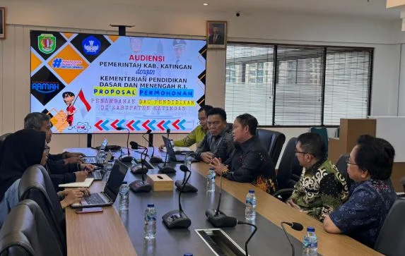 Bupati Katingan, Saiful, melakukan audiensi dengan Kementerian Pendidikan Dasar dan Menengah RI